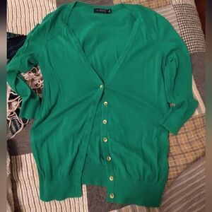 The Limited Vibrant Green Cardigan